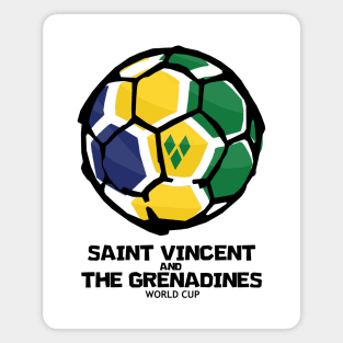 Saint Vincent and the Grenadines Football Country Flag Magnet